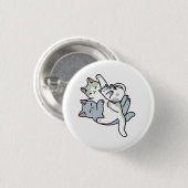 Laze Far日 – かわいい怠け猫デザイン 缶バッジ (正面&裏面)