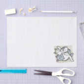 Laze Far日 – かわいい怠け猫デザイン 薄葉紙 (クラフト)