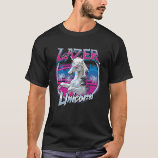 Lazer Unicorn girl Tシャツ