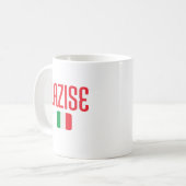 LAZISEイタリア国旗 コーヒーマグカップ (正面左)