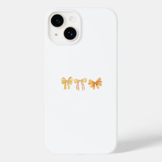 Lazos coquettes amarillos Case-Mate iPhoneケース (裏面)
