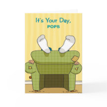 Lazy おもしろい Happy Father's Day Greeting Card