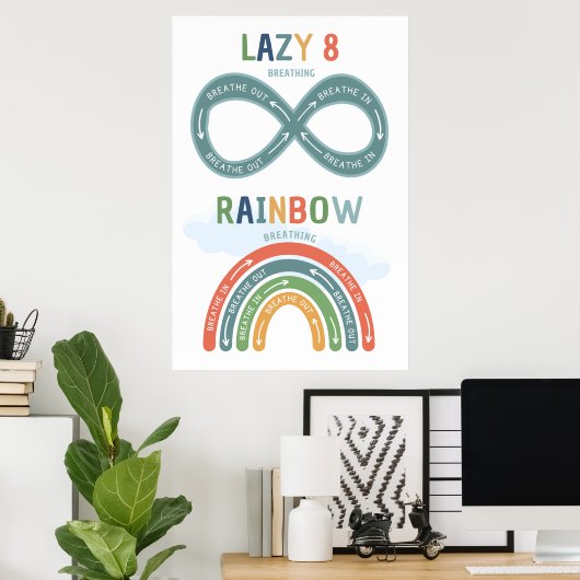 Lazy 8 and Rainbow Brewing Classroomポスター ポスター (ホームオフィス)