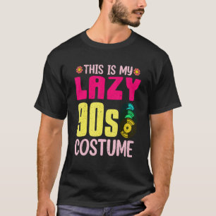 Lazy 90s衣装90年代テーマパーティービニール90年代 tシャツ