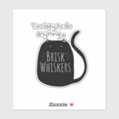 Lazy black cat  シール (シート)