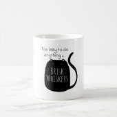 Lazy black cat Mug コーヒーマグカップ (中央)