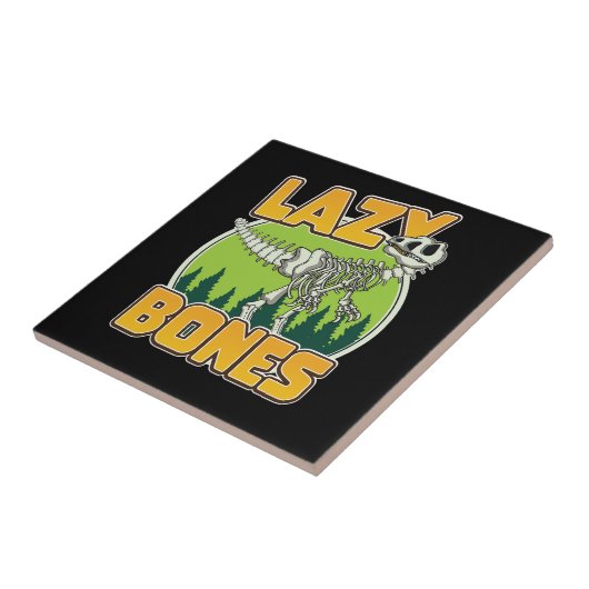 Lazy Bones カートゥーン ロゴ タイル (側面)