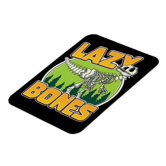 Lazy Bones カートゥーン ロゴ マグネット (左側)