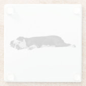 Lazy Bulldog, Neat Table ガラスコースター (裏面)