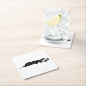 Lazy Bulldog, Neat Table スクエアペーパーコースター (インサイチュ)