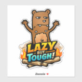 🦥🔥 "Lazy But Tough" Sloth Sticker 🛹💪 シール (シート)