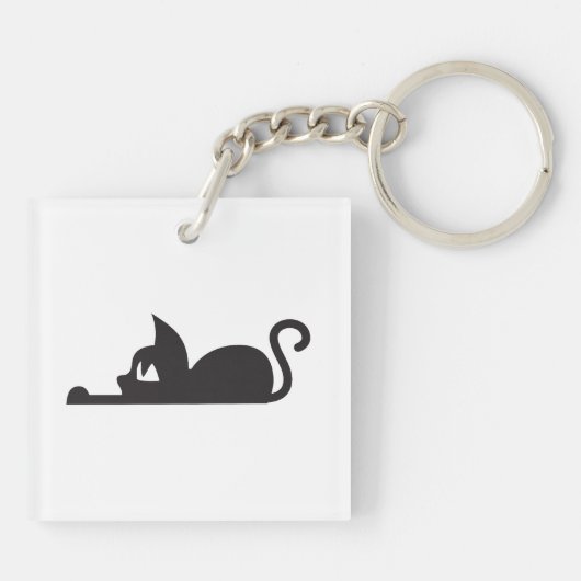 Lazy Cat キーホルダー (裏面)