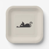 Lazy Cat ペーパープレート (正面)