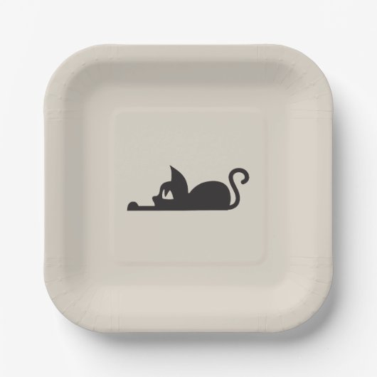 Lazy Cat ペーパープレート (正面)