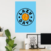 Lazy Cat Days Poster (24x36) ポスター (ホームオフィス)