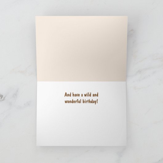 Lazy Cat Philosophy誕生日 カード (内部)