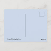 Lazy Cat Say's Helloはがき ポストカード (裏面)