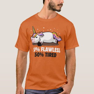 Lazy Cute Unicornギフト(2) Tシャツ