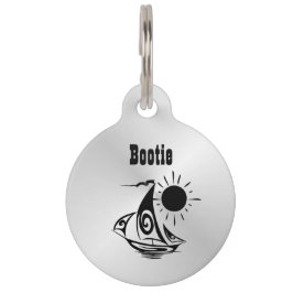 Lazy Day Sailingライセンスと連絡情報バック ペット　ネームタグ