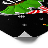 Lazy Elf Christmas Family Girls Women Elf Squad Xm ポスター (角)