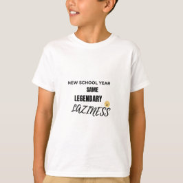 Lazy Emoji Back to School Shirt Tシャツ