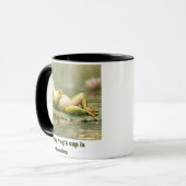 Lazy Frog Mug – Do Nothing Frog Mode Funny Coffee  マグカップ (正面左)
