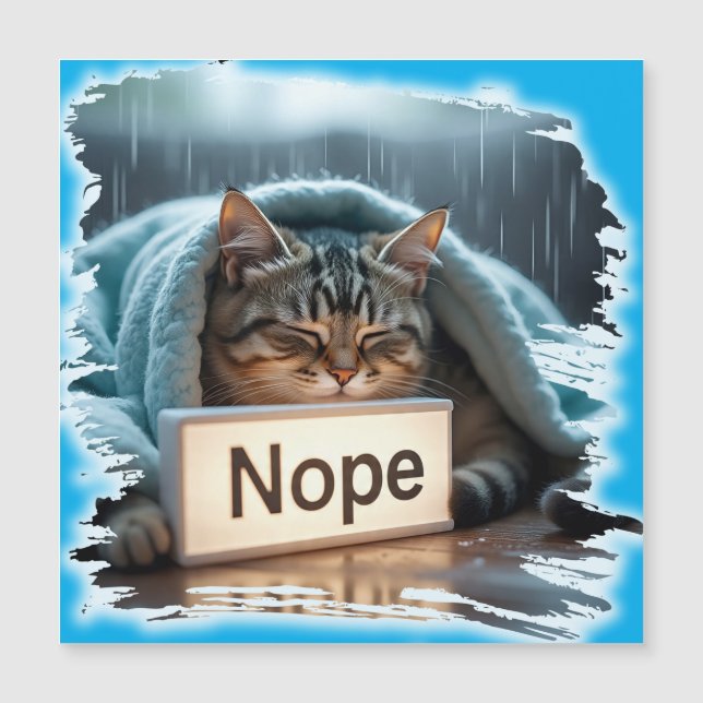 Lazy funny cat design (正面)