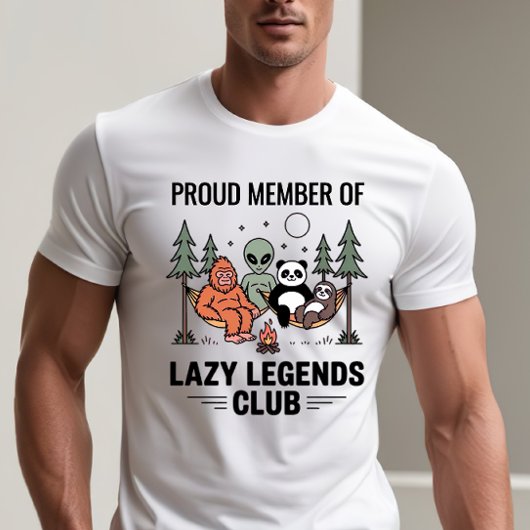 Lazy Legends誇りを持ったクラブのメンバー – おもしろい引用文 Tシャツ