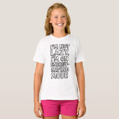 Lazy Mode Tシャツ - 面白いギフト (正面フル)