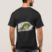 Lazy Mood Animals T-Shirt –Funny Sleepy Frog Graph Tシャツ (裏面)
