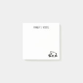 Lazy Panda Bear 3" x 3" Post-it®注意事項 ポストイット (正面)