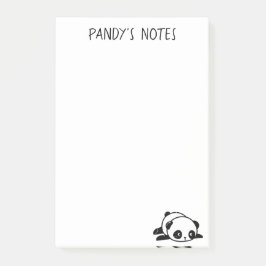 Lazy Panda Bear Post-it®ノート4 x 6 ポストイット