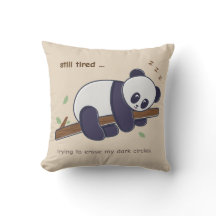 Lazy Panda Quote – まだ眠い＆目の下のクマ