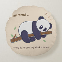 Lazy Panda Quote – まだ眠い＆目の下のクマ