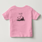 Lazy Panda T-Shirt トドラーTシャツ (裏面)