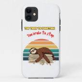Lazy Retro Tired and Sarcastic Case-Mate iPhoneケース (裏面)