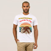 Lazy Retro Tired and Sarcastic Tシャツ (正面フル)