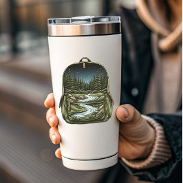 Lazy River Backpack Sticker | Die-Cut Sticker シール