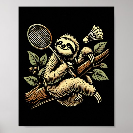 Lazy Sloth Dminton Player Shuttle 1  ポスター (正面)