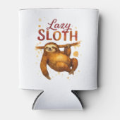Lazy Sloth in AlcoolインククラシックTシャツ 缶クーラー (正面)