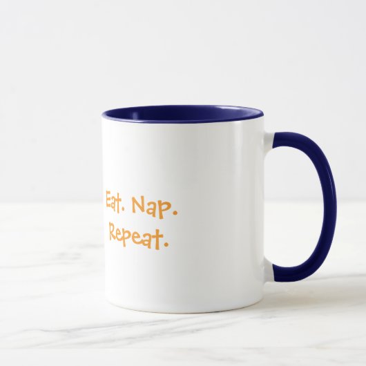Lazy Sloth Mug – Eat. Nap. Repeat ☕🐾 マグカップ (右)