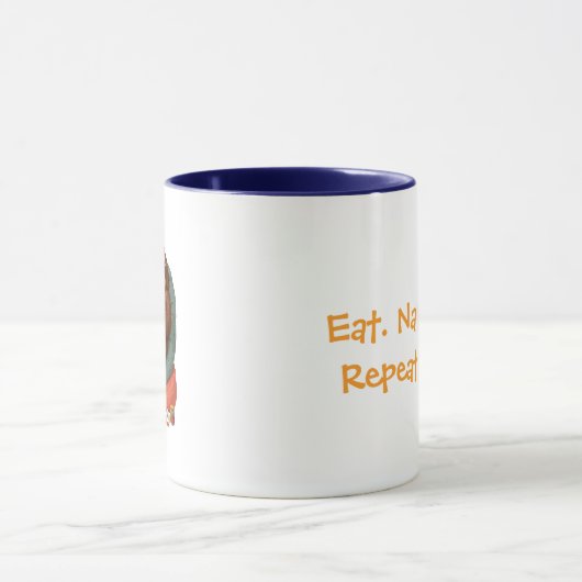 Lazy Sloth Mug – Eat. Nap. Repeat ☕🐾 マグカップ (中央)