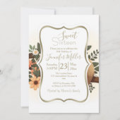 Lazy sloth sleeping on a branch cartoon            招待状 (正面)