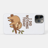 Lazy Sloth Sticker - "I Did Nothing Today"漫画 Case-Mate iPhoneケース (裏面(横))