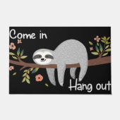 Lazy Sloth Welcome Doormat - Indoor ドアマット (正面)