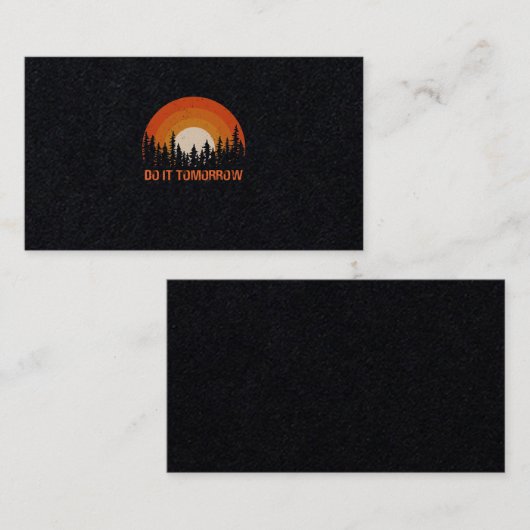 Lazy Summer Sunset On the Ocean 名刺 (正面/裏面)