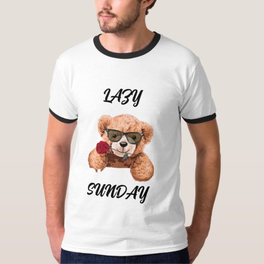 Lazy Sunday Sunday Mood Stay Cozy Weekend Vibes Ch Tシャツ (正面)