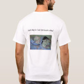 Lazy Teddy Bearクリーニングシャツ Tシャツ (裏面)