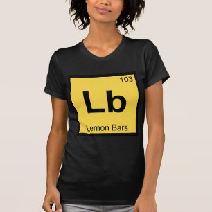 Lb -レモンバー化学の周期表記号 tシャツ
