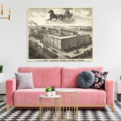 LB Johns' Carriage Works、Abilene、カンザス州 キャンバスプリント (インサイチュ (リビング))